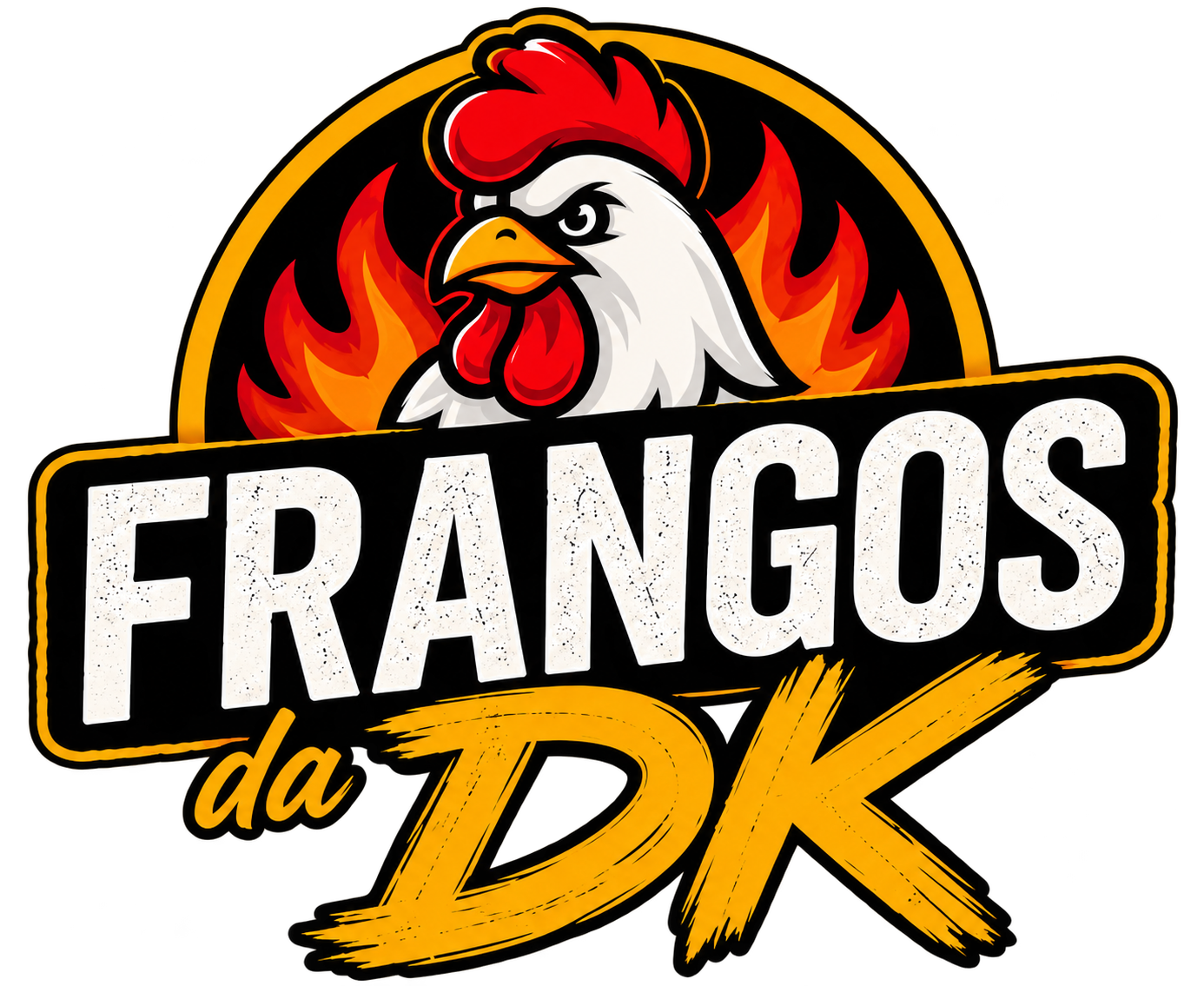 Logo Frangos da DK